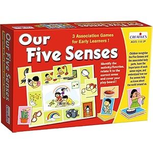 creatives our five senses children recognise the five senses and associated body parts educational toys n games differentiate between the five senses learning amp educational for ages 5 amp up