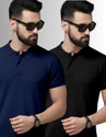CREATIVE SPORTS Solid Men Polo Neck Black