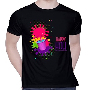 CreativiT Graphic Printed T-Shirt for Unisex Happy