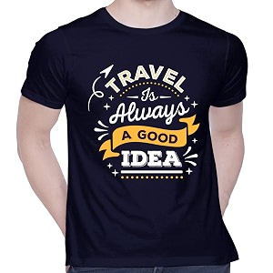 CreativiT Graphic Printed T-Shirt for Unisex Travel
