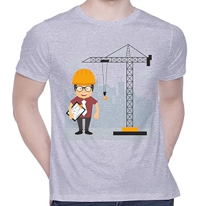CreativiT Graphic Printed T-Shirt for Unisex Engineer