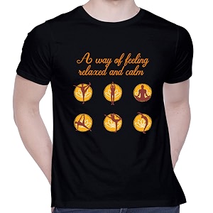 CreativiT Graphic Printed T-Shirt for Unisex Yoga