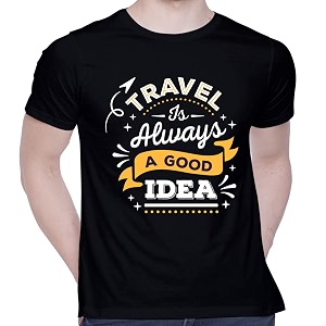 CreativiT Graphic Printed T-Shirt for Unisex Travel
