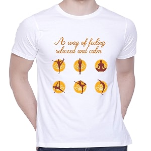 CreativiT Graphic Printed T-Shirt for Unisex Yoga