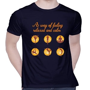 CreativiT Graphic Printed T-Shirt for Unisex Yoga