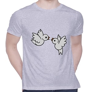 CreativiT Graphic Printed T-Shirt for Unisex Love