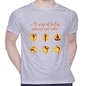 CreativiT Graphic Printed T-Shirt for Unisex Yoga