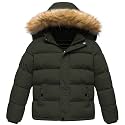 CREATMO US Boy's Water Resistant Winter Coats Warm Fleece Lined Outwear Windbreaker Ski Jacket