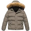 CREATMO US Boy's Water Resistant Winter Coats Warm Fleece Lined Outwear Windbreaker Ski Jacket