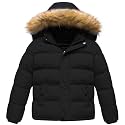 CREATMO US Boy's Water Resistant Winter Coats Warm Fleece Lined Outwear Windbreaker Ski Jacket