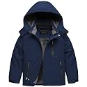 CREATMO US Boy's Waterproof Ski Jacket Warm Winter Snow Coat Windproof Snowboarding Rain Jacket