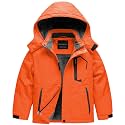 CREATMO US Boy's Waterproof Ski Jacket Warm Winter Snow Coat Windproof Snowboarding Rain Jacket