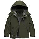 CREATMO US Boy's Waterproof Ski Jacket Warm Winter Snow Coat Windproof Snowboarding Rain Jacket
