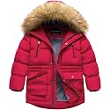 CREATMO US Boy's Winter Parka Water Resistant Hooded Puffer Fleece Lined Jackets Coats