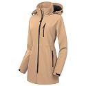 CREATMO US Women's Lightweight Waterproof Long Softshell Tactical Jacket Fleece Lined Windbreaker