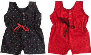 the creators polka print baby girls jumpsuit