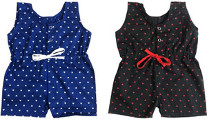 the creators polka print baby girls jumpsuit