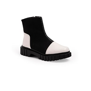 Creattoes Slip-On Zipper Boots for Women