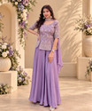 Creeper Women Silk Blend Ethnic Top Sharara