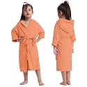 CREEVA Cozy Hooded Bathrobe for Kids 
