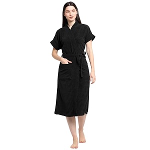creeva everyday bathrobe for women micro terry robe  soft and easy to absorb amp dry unisex bathrobe