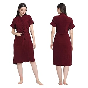 creeva everyday bathrobe for women micro terry robe  soft and easy to absorb amp dry unisex bathrobe