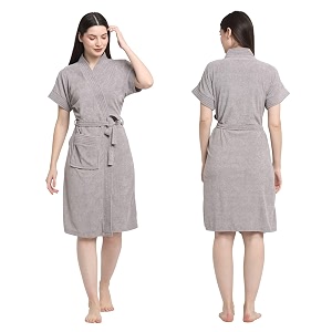 creeva everyday bathrobe for women micro terry robe  soft and easy to absorb amp dry unisex bathrobe