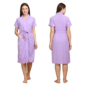creeva everyday bathrobe for women micro terry robe  soft and easy to absorb amp dry unisex bathrobe