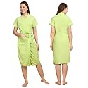 CREEVA Everyday Bathrobe for Women Micro Terry Robe | Soft and Easy to Absorb &amp; Dry| Unisex Bathrobe