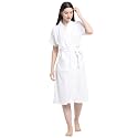 CREEVA Everyday Bathrobe for Women Micro Terry Robe | Soft and Easy to Absorb &amp; Dry| Unisex Bathrobe