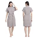 CREEVA Everyday Bathrobe for Women Micro Terry Robe | Soft and Easy to Absorb &amp; Dry| Unisex Bathrobe