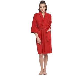CREEVA Luxury 100 Cotton Bathrobe for Men