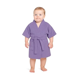 creeva melodious kids baby bathrobe with front pocket  soft cozy amp cute robe for infants