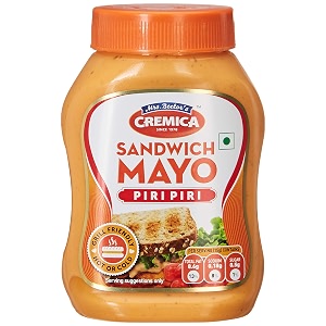 cremica sandwich mayo piri piri 275 grams