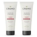 Cremo Shaving Cream Mens, Astonishingly Superior Ultra-Slick Shaving Cream for Men, Fights Nicks, Cuts And Razor Burn, 6 Fl Oz (2 Pack)