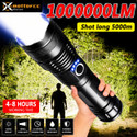 CRENTILA Super Flash Lights, Zoomable, 5 Modes, Flashlight For Framer, Garden, Security Torch