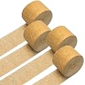 PIGETALE Metallic Gold Crepe Paper Streamers 4 Rolls 328ft