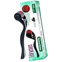 Crescent Derma Roller with 540 Titanium Micro Needles for Beard Regrowth| Hair Regrowth|facial Rejuvenation| Reducing Rrinkles and Stratch Marks| Size: 0.5 Mm|Men &amp; Women| Black| Pack of 2