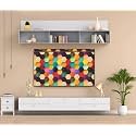 CRESSET 32 Inch Smart LED TV Cover PVC Waterproof and Dustproof Printed With Transparent Polythene Layer Compatible for Sony, Mi, Kodak and Samsang Smart LED TV - LED_32-Brow-Strp_P01
