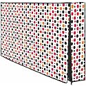 CRESSET 32 Inch Smart LED TV Cover PVC Waterproof and Dustproof Printed With Transparent Polythene Layer Compatible for Sony, Mi, Kodak and Samsang Smart LED TV - LED_32-Multi-dots_P01