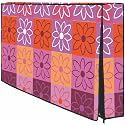 CRESSET 43 Inch Smart LED TV Cover PVC Waterproof and Dustproof Printed With Transparent Polythene Layer Compatible for Sony, Mi, Kodak and Samsang Smart LED TV - LED_43-Org-Prpl-FL_P01