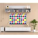 CRESSET 43 Inch Smart LED TV Cover PVC Waterproof and Dustproof Printed With Transparent Polythene Layer Compatible for Sony, Mi, Kodak and Samsang Smart LED TV - LED_43-Brow-Strp_P01