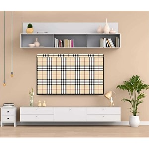 cresset 50 inch smart led tv cover pvc waterproof and dustproof printed with transparent polythene layer compatible for sony mi kodak and samsang smart led tv - led_50-brow-strp_p01
