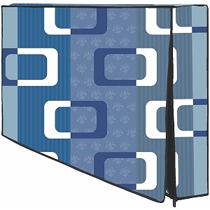 cresset 55 inch smart led tv cover pvc waterproof and dustproof printed with transparent polythene layer compatible for sony mi kodak and samsang smart led tv - led_55-blue-box_p01