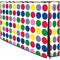 CRESSET 55 Inch Smart LED TV Cover PVC Waterproof and Dustproof Printed With Transparent Polythene Layer Compatible for Sony, Mi, Kodak and Samsang Smart LED TV - LED_55-Multi-Crcl_P01
