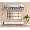 CRESSET 55 Inch Smart LED TV Cover PVC Waterproof and Dustproof Printed With Transparent Polythene Layer Compatible for Sony, Mi, Kodak and Samsang Smart LED TV - LED_55-Brow-Strp_P01