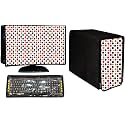 CRESSET Computer Cover 3 in 1 DustProof Printed Combo For 21 Inch Desktop PC | Monitor, CPU and Keyboard Cover Pack of 3