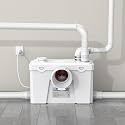 CrestWave 500W Macerator Pump,Heavy Duty Upflush System with 4 Water Inlets