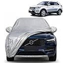 Creta 100% Waterproof Car Cover | Dustproof Sun Protection Cover | Soft Cotton Lining | Triple Stitched | Mirror Pocket | Antenna Pocket | All Weather Body Cover (Silver with Yellow Piping)