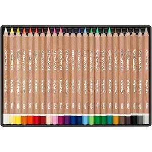 cretacolor 24 mega color pencils tin boxmulticolor